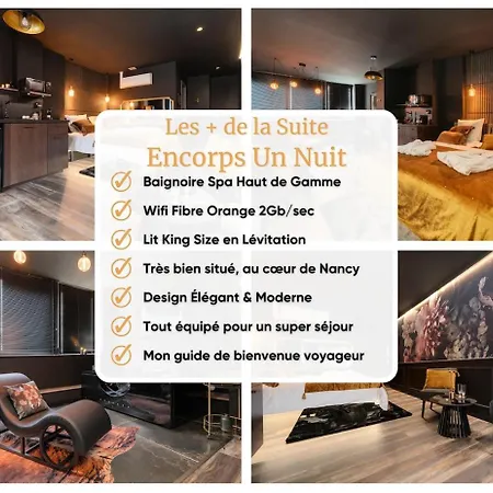 Encorps Nuit, Jacuzzi, Centre Gare Congres, Parking Apartment *