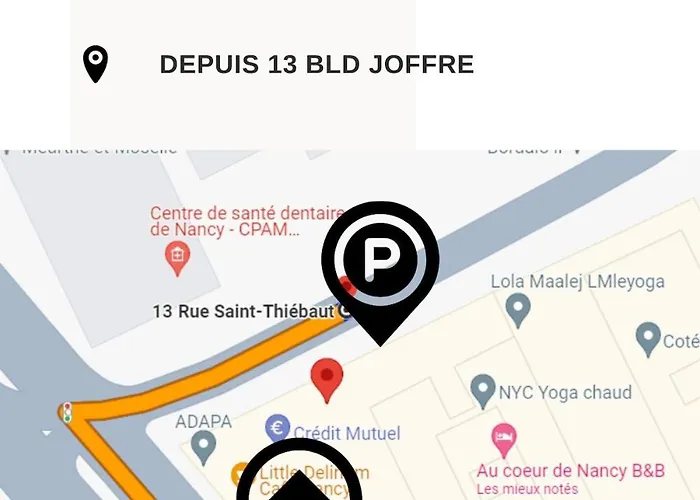 アパート Encorps Nuit, Jacuzzi, Centre Gare Congres, Parking ナンシー